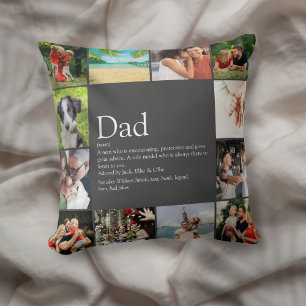 Bester Vater Daddy Vater Definition 12 Foto Grau Kissen