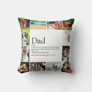Bester Vater, Daddy, Vater Definition 12 Foto-Spaß Kissen