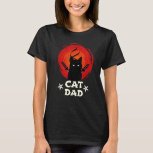 Bester Vater der Katze je Ninja Kat Vater Vater Ta T-Shirt