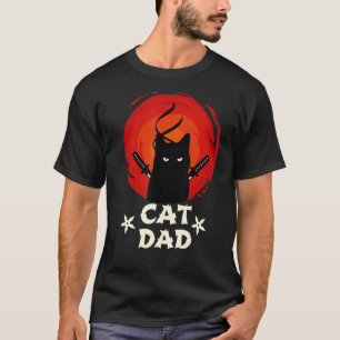 Bester Vater der Katze je Ninja Kat Vater Vater Ta T-Shirt