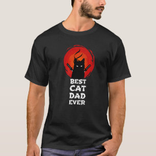 Bester Vater der Katze je Ninja Kat Vater Vater Ta T-Shirt