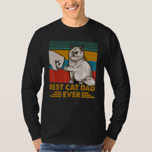 Bester Vater der Katze je Paw Faustpumpe Katze Dad T-Shirt