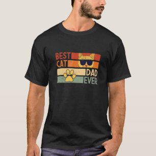 Bester Vater der Katze je Retro mit Coolem Sonneng T-Shirt