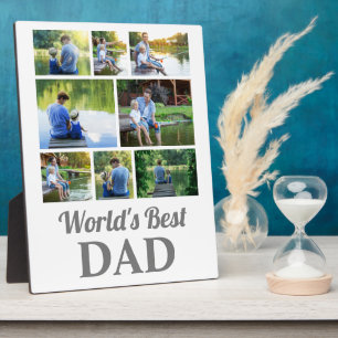 Bester Vater der Welt 8 Foto-Collage Vatertag Fotoplatte