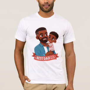 Bester Vater der Welt - Afroamerikanische Familie T-Shirt