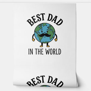 Bester Vater der Welt Earth Schnurrbart Shirt Desi Tapete