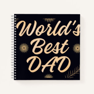 Bester Vater der Welt  Einfache Typografie für Vät Notizbuch