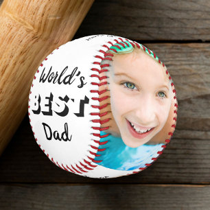 Bester Vater der Welt Foto Baseball