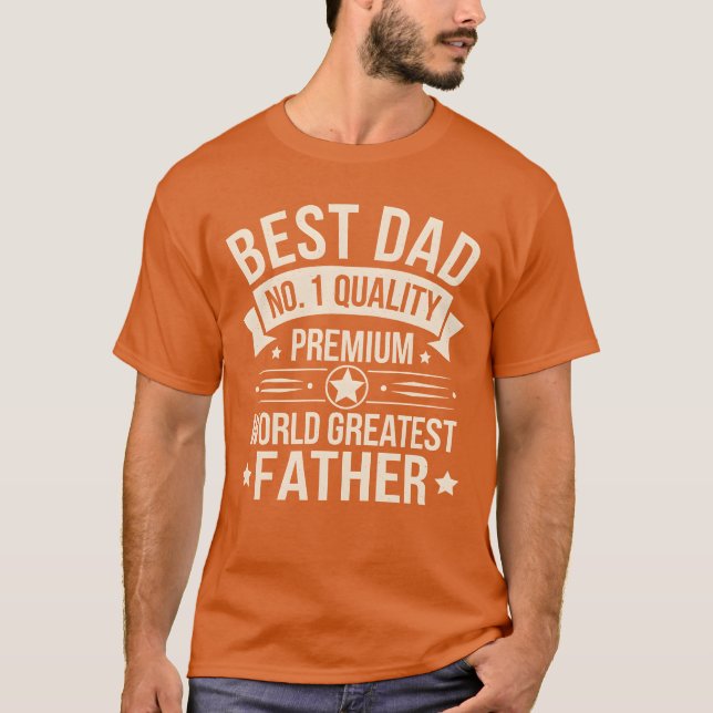 Bester Vater der Welt Freunde T-Shirt (Vorderseite)