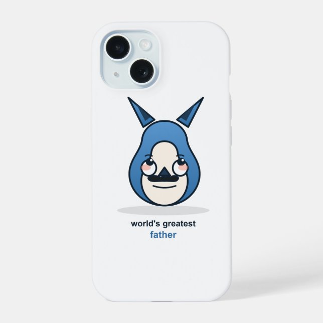Bester Vater der Welt Fuchs iPhone 15 Hülle (Rückseite)