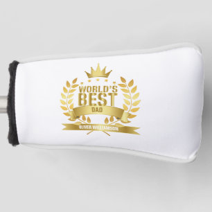Bester Vater der Welt Gold 5 Sterne Golf Headcover