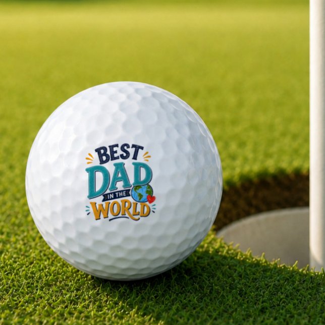 Bester Vater der Welt Golfball (Von Creator hochgeladen)