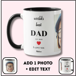 Bester Vater der Welt, ich liebe dich, individuell Tasse