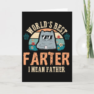 Bester Vater der Welt, ich meine, bester Katzenvat Karte