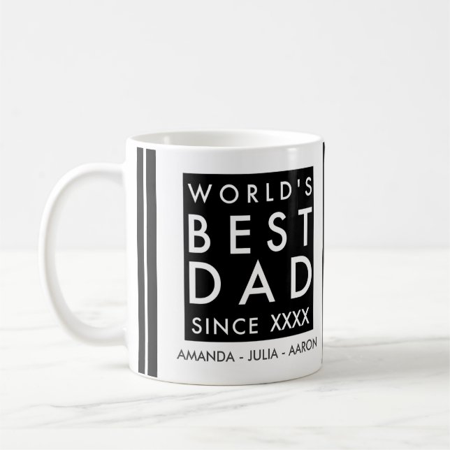 Bester Vater der Welt Kaffeetasse (Links)