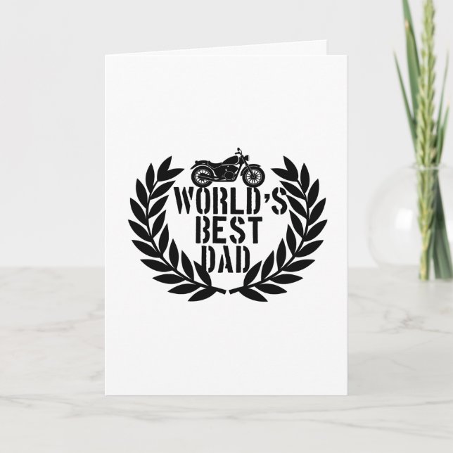 Bester Vater der Welt  Karte (Vorderseite)