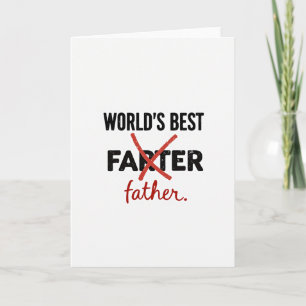 Bester Vater der Welt Kunstkarte Karte