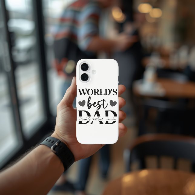 Bester Vater der Welt Personalisierte iPhone 16 Hü Case-Mate iPhone Hülle (Von Creator hochgeladen)