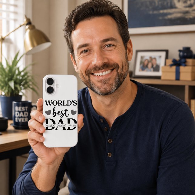 Bester Vater der Welt Personalisierte iPhone 16 Hü Case-Mate iPhone Hülle (Von Creator hochgeladen)