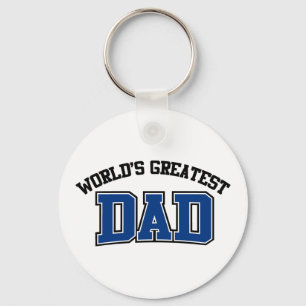 Bester Vater der Welt Schlüsselanhänger Blau