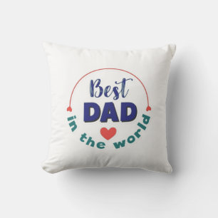 Bester-Vater-der-Welt-Typografie-Kissen Kissen
