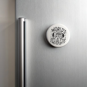 Bester Vater der Welt Vintage-Typografie Magnet