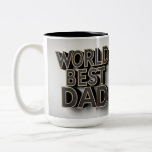 Bester Vater der Welt Zweifarbige Tasse
