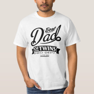 Bester Vater der Zwillinge Prodept. Super Dad T-Shirt