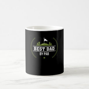 Bester Vater durch Gleichheits-Golf-Vater-lustiges Kaffeetasse