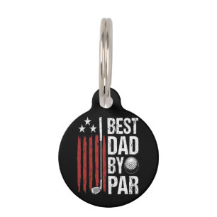 Bester Vater Durch Par Golf Humor Haustiermarke