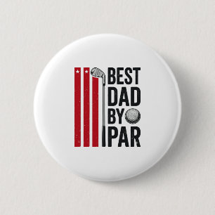Bester Vater Durch Par Golf Vater Vintage Design_1 Button
