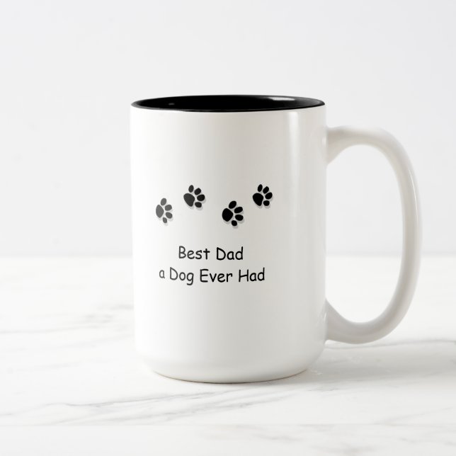 Bester Vater ein Hund hatte überhaupt Tasse (Rechts)