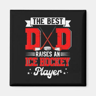 Bester Vater erzieht einen Eishockeyspieler zum Va Magnet