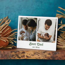 Bester Vater Est Erstes Vatertags-Foto-Collage