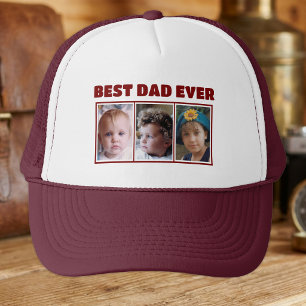 Bester Vater ever 3 Foto marine weiß Truckerkappe