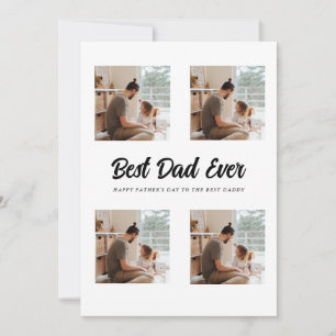 Bester Vater Ever moderner Foto Collage Einladung