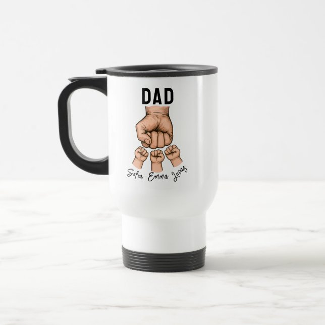 Bester Vater Ever Tasse – Personalisierter Vaterta (Links)