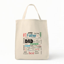 Bester Vater Farbenfrohe Word Cloud Toag