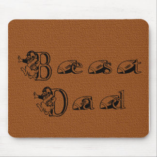 Bester Vater-Football-Text Mousepad