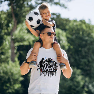 Bester Vater Football Vater und Sohn, Graffiti T - T-Shirt