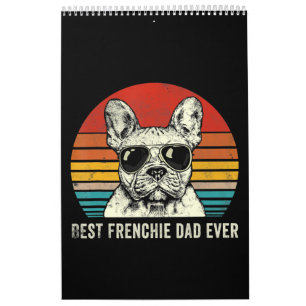 Bester Vater Frenchie Ever Funny Bulldog Vater Ges Kalender