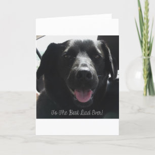 Bester Vater für Black Dog Design Karte