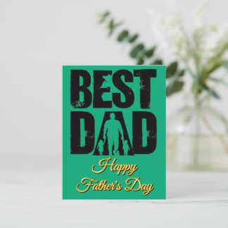 Bester Vater für den Tag des glücklichen Vaters Mitteilungskarte