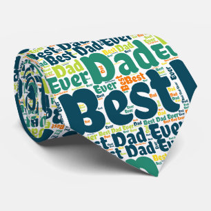 Bester Vater für grünen Text je Krawatte