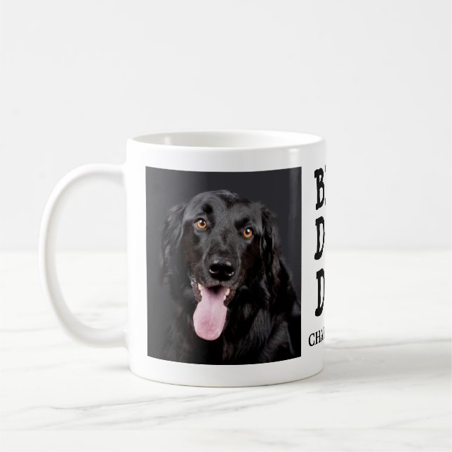 Bester Vater für Hunde / Zwei Foto- & Text-kundens Kaffeetasse (Links)