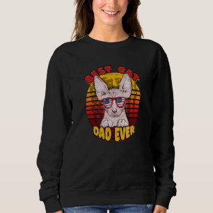 Bester Vater für Katzen je Katze Sphynx Katze Katz Sweatshirt
