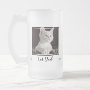 Bester Vater für Katzen je - Niedliches Foto für H Mattglas Bierglas