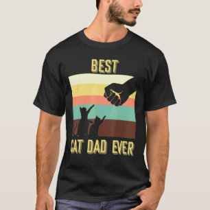 Bester Vater für Katzen je Vintager Retro Katzensp T-Shirt