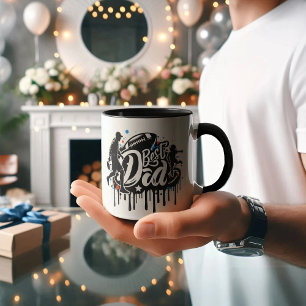 Bester Vater Fußballvater und Sohn, Graffiti-Tasse Tasse