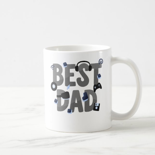 BESTER VATER Gaming-Vater Grafik  Kaffeetasse (Rechts)